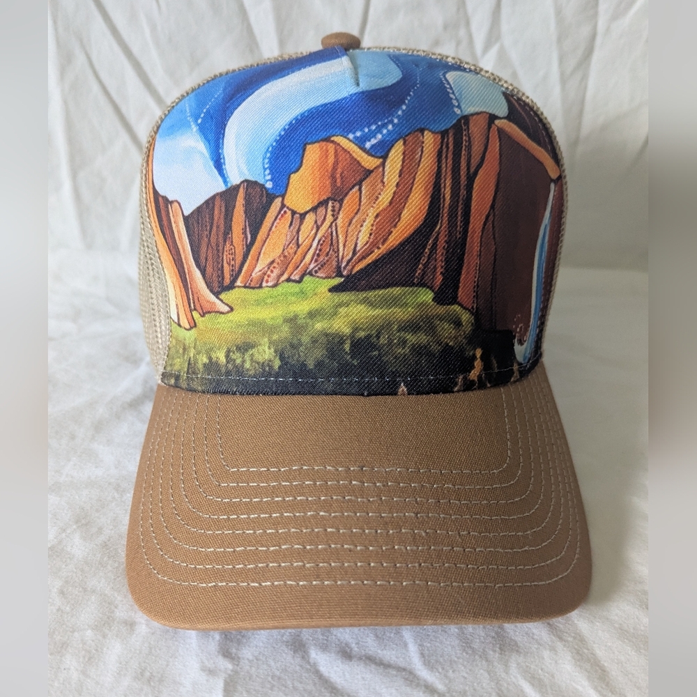 Yosemite National Park Scenic Graphic Trucker Hat Yosemite Conservancy